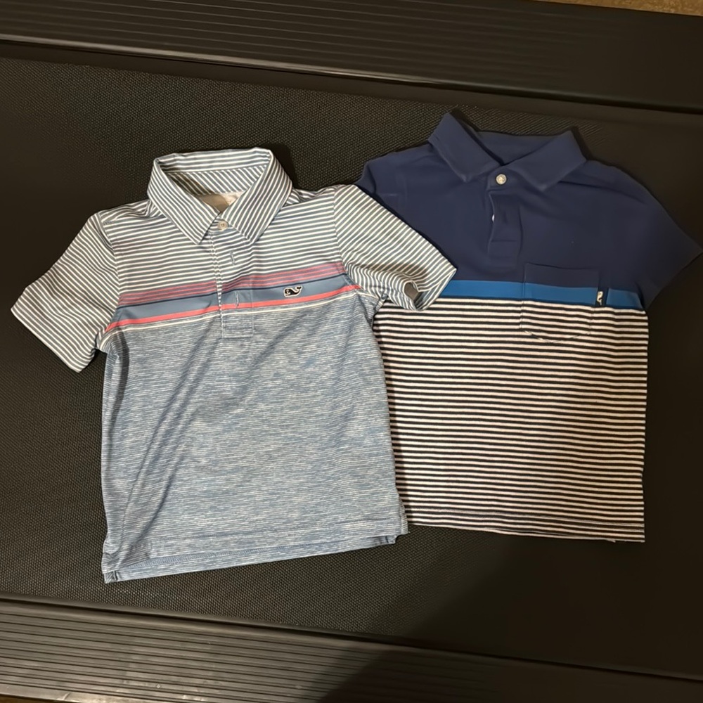 Vineyard Vines Blue Polo Shirt Classic Stripes